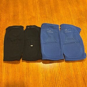 Black and Blue Sliding Knee Pads
